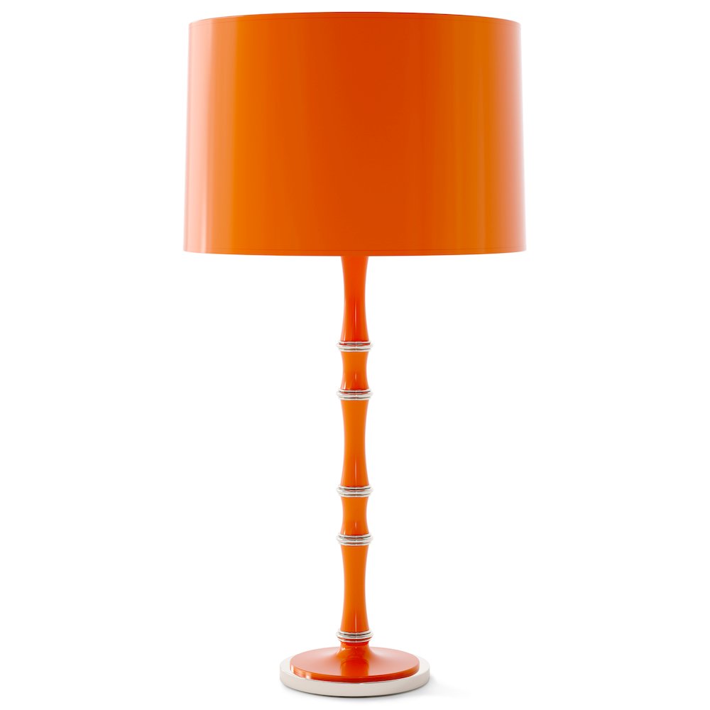 Kane Table Lamp in Pumpkin Color. Picture 1