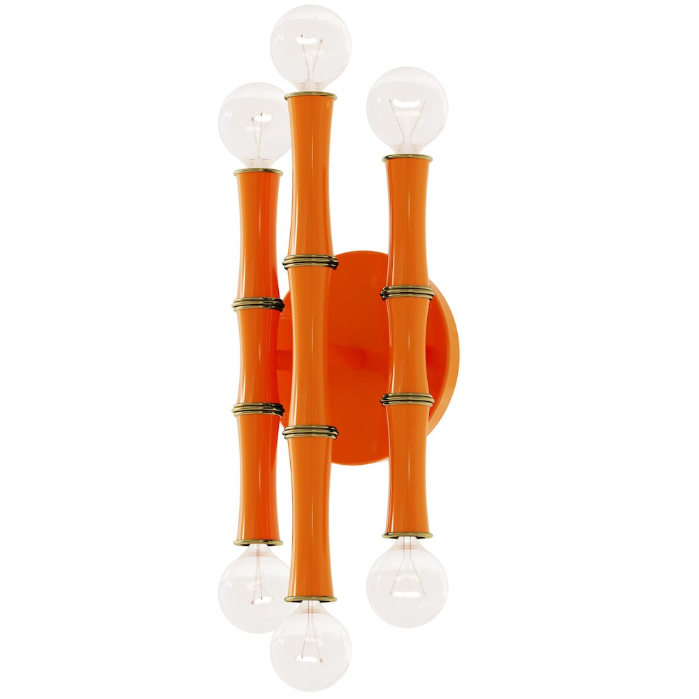Kane Wall Sconce in Pumpkin Color. Picture 1