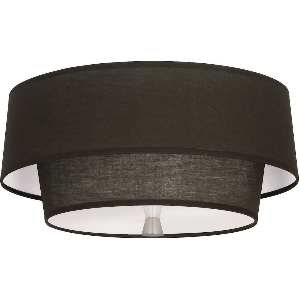 Decker Flushmount in Polished Nickel Color. Picture 1