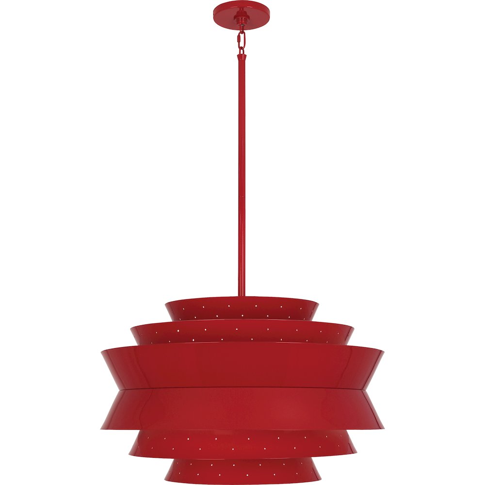 Pierce Pendant in Ruby Red Gloss Color. Picture 1