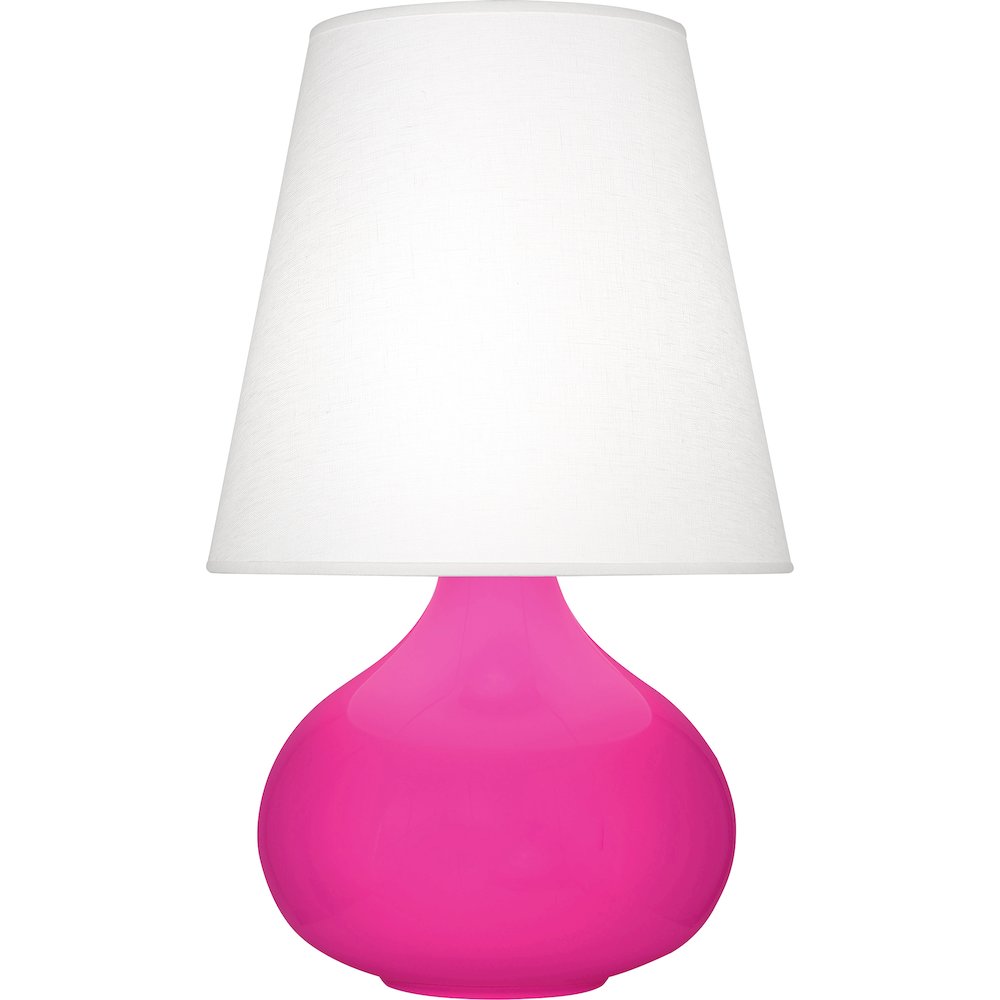 Razzle Rose June Accent Lamp in Razzle Rose Glazed Ceramic Color. Picture 1