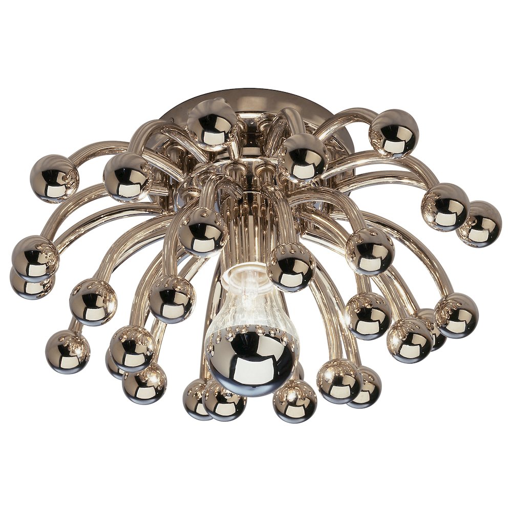 Anemone Flushmount in Polished Nickel Color. Picture 1