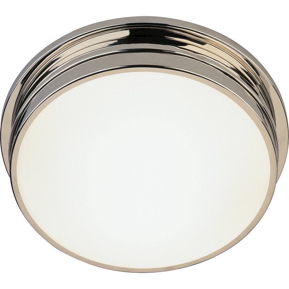 Roderick Flushmount in Polished Nickel Color. Picture 1