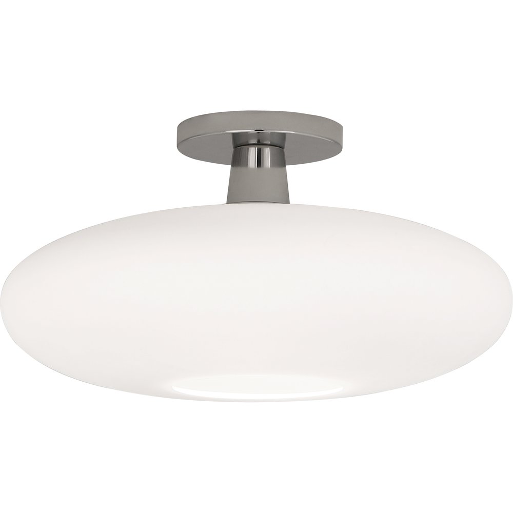 Rico Espinet Ovo Flushmount in Polished Nickel Color. Picture 1