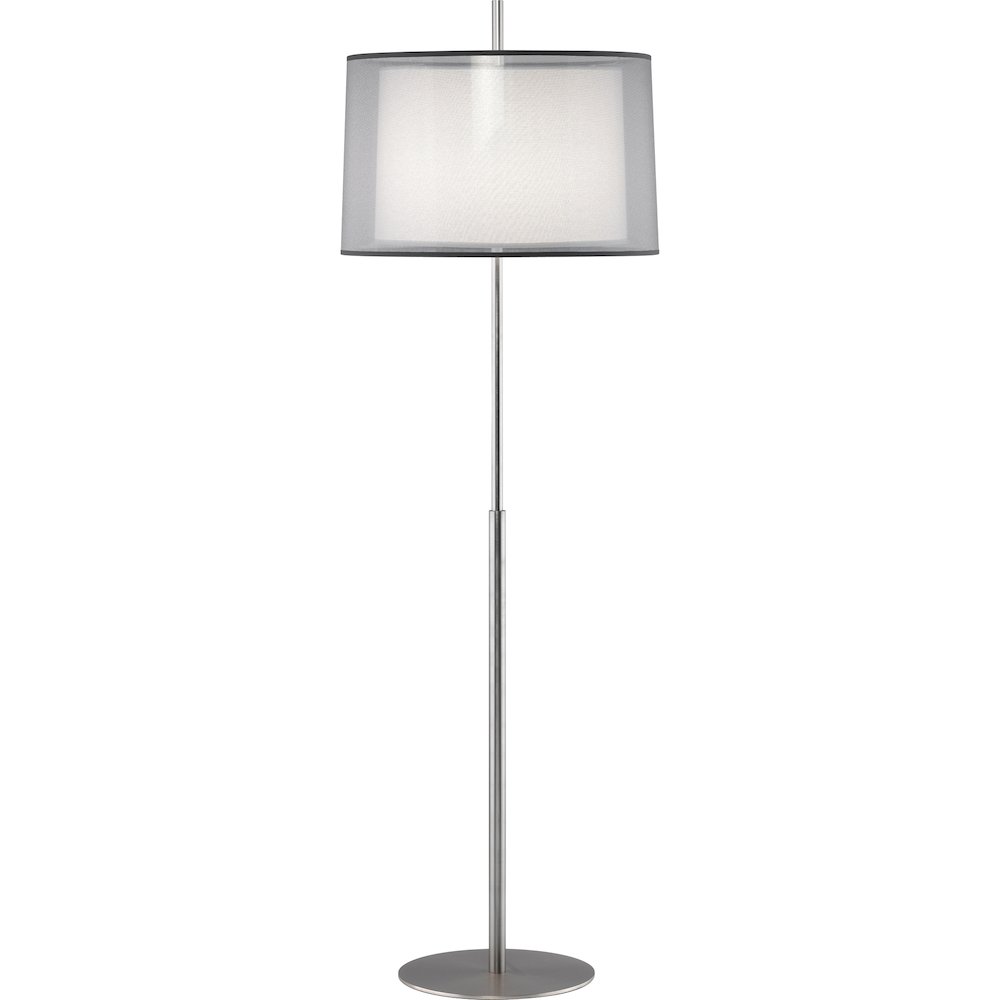 Saturnia Floor Lamp in Stainless Steel Color. Picture 1