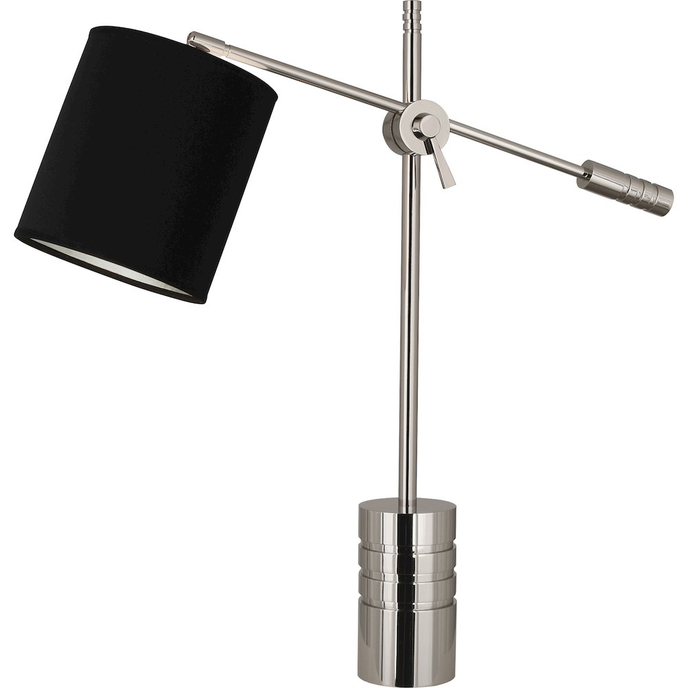 Campbell Table Lamp in Polished Nickel Color. Picture 1