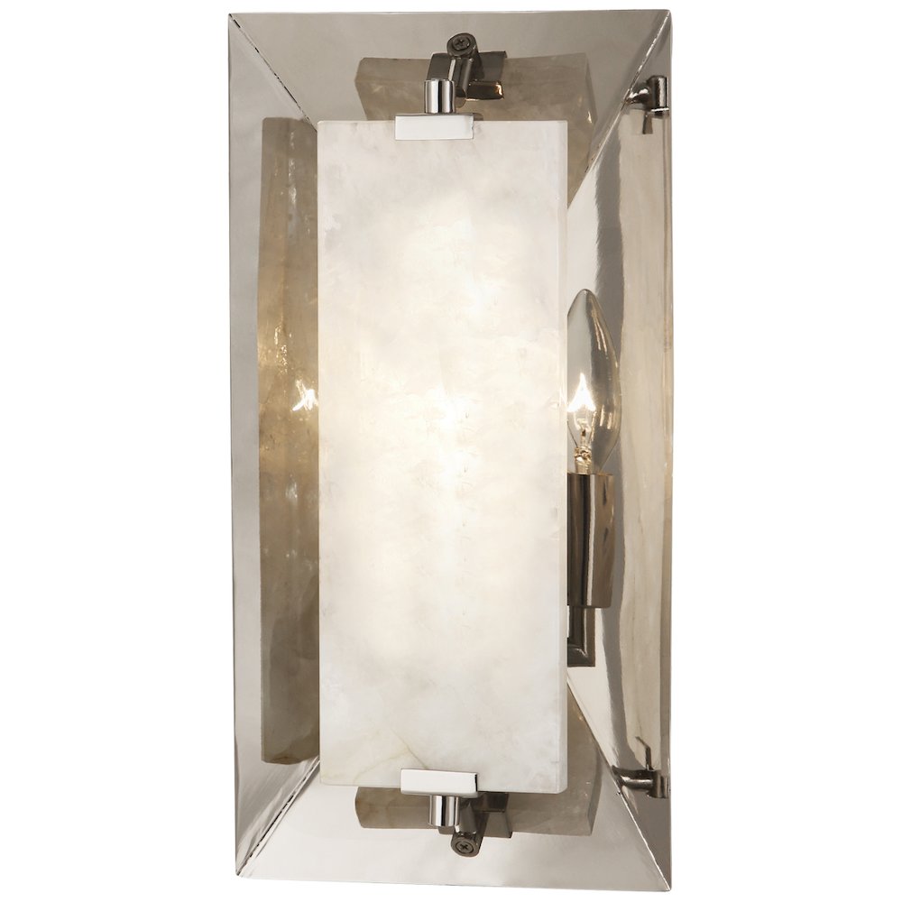 Gemma Wall Sconce in Polished Nickel Color. Picture 1