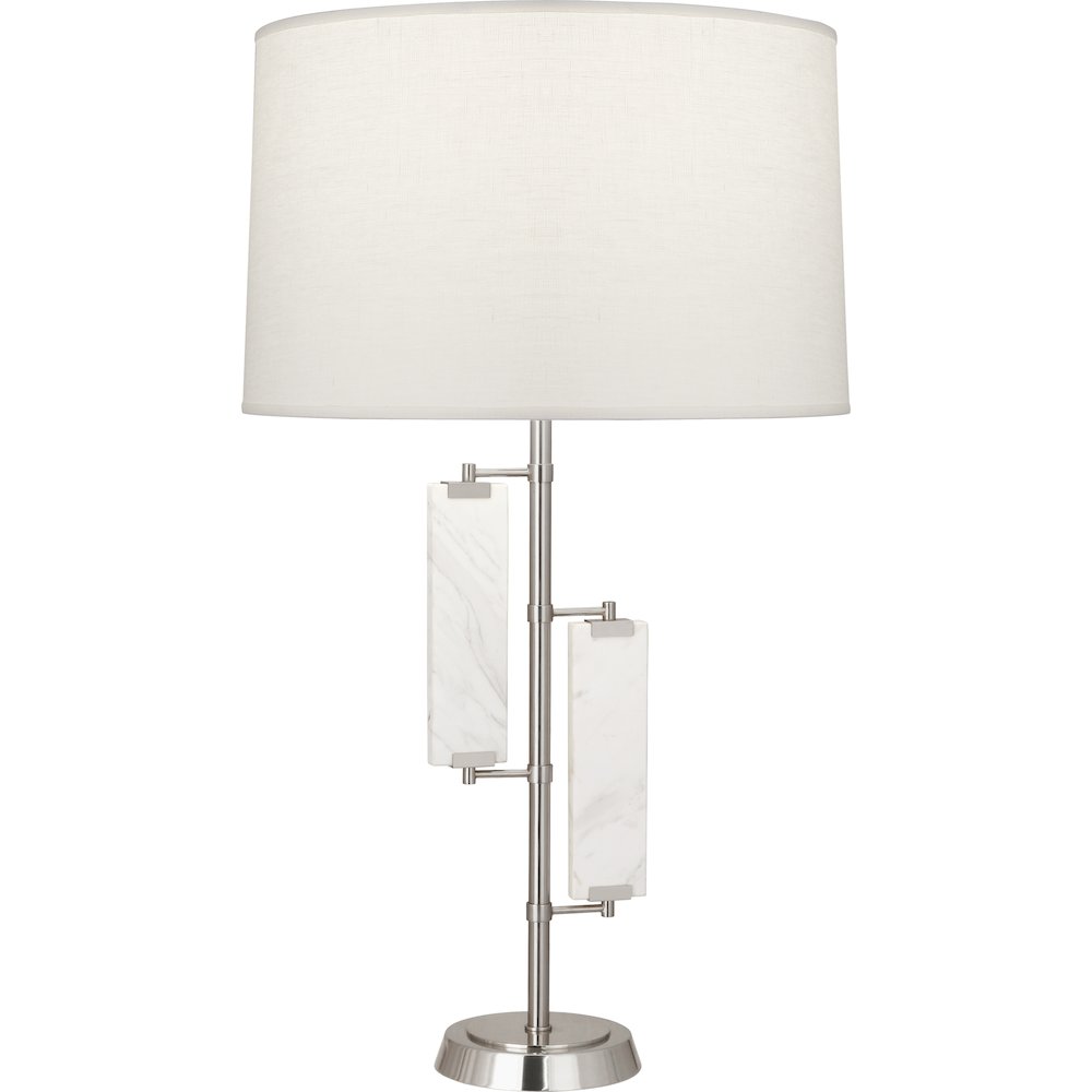 Alston Table Lamp in Polished Nickel Color. Picture 1