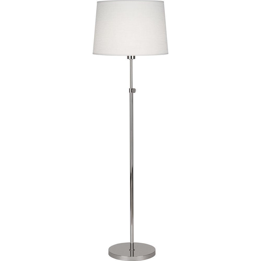 Koleman Floor Lamp in Polished Nickel Color. Picture 1