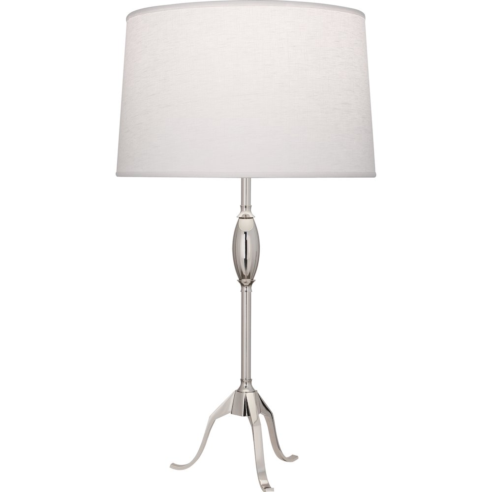 Grace Table Lamp in Polished Nickel Color. Picture 1