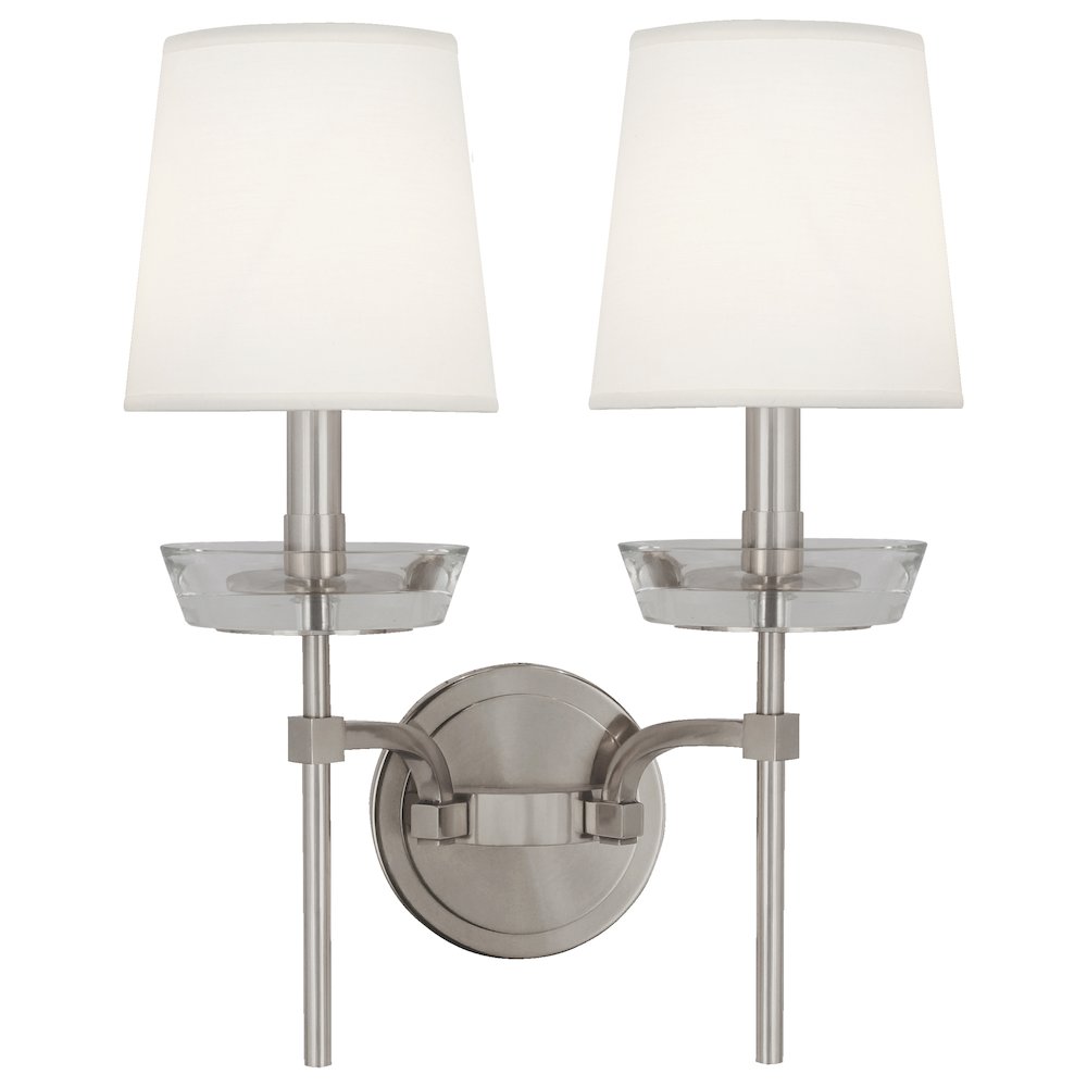 Cristallo Wall Sconce in Polished Nickel W/ Clear Crystal Accents Color. Picture 1