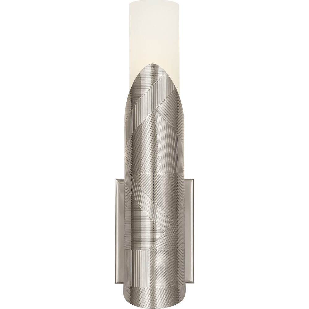 Michael Berman Brut Wall Sconce in Polished Nickel Color. Picture 1