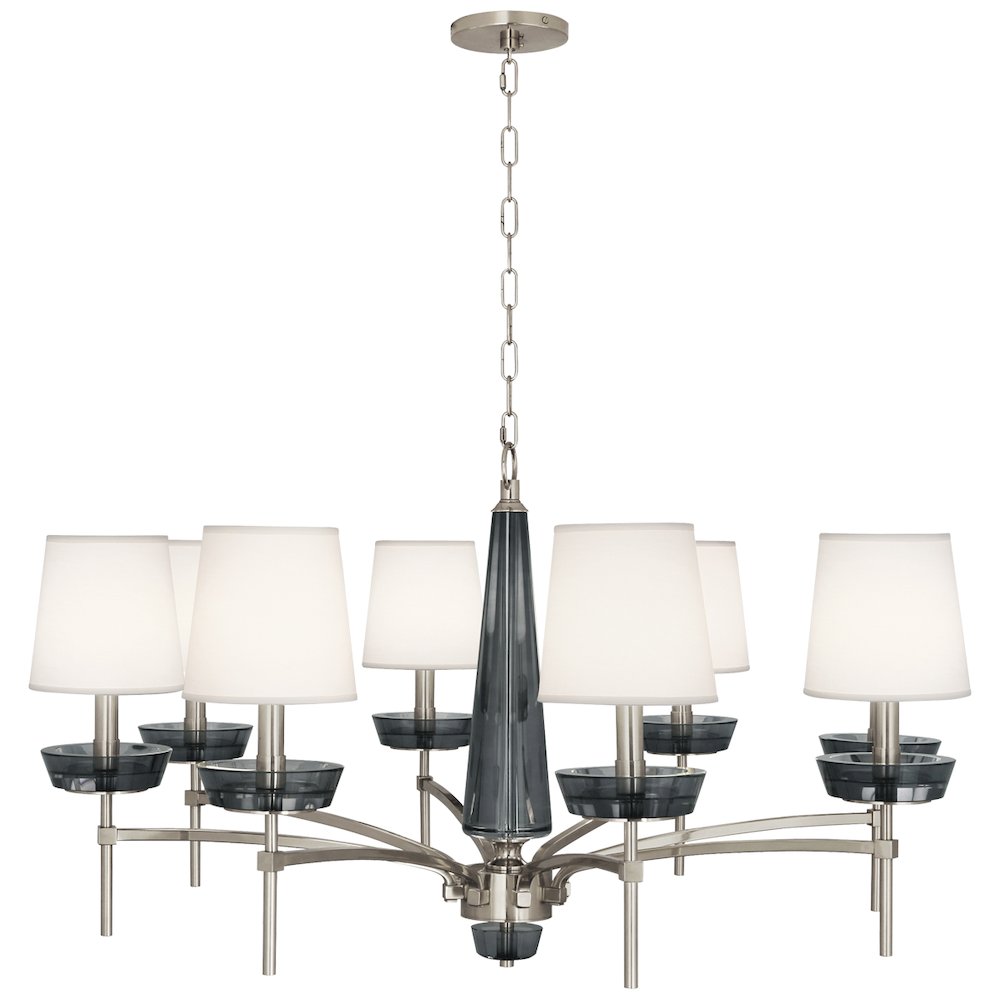 Cristallo Chandelier in Polished Nickel Color. Picture 1