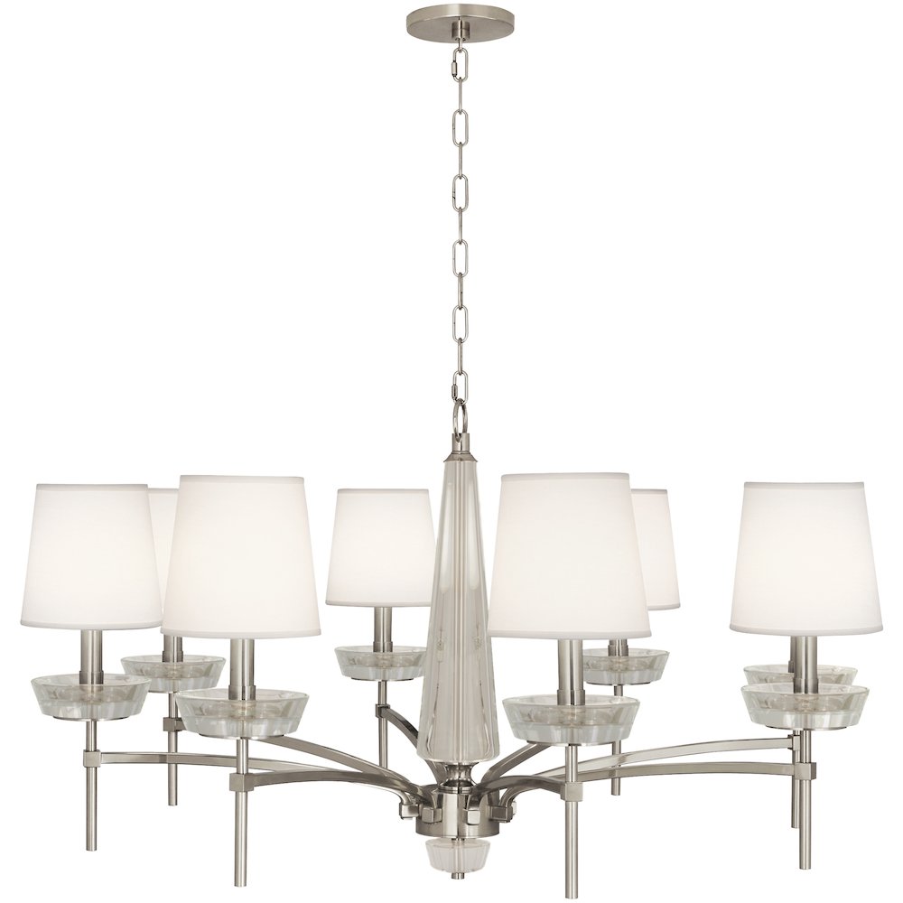 Cristallo Chandelier in Polished Nickel Color. Picture 1
