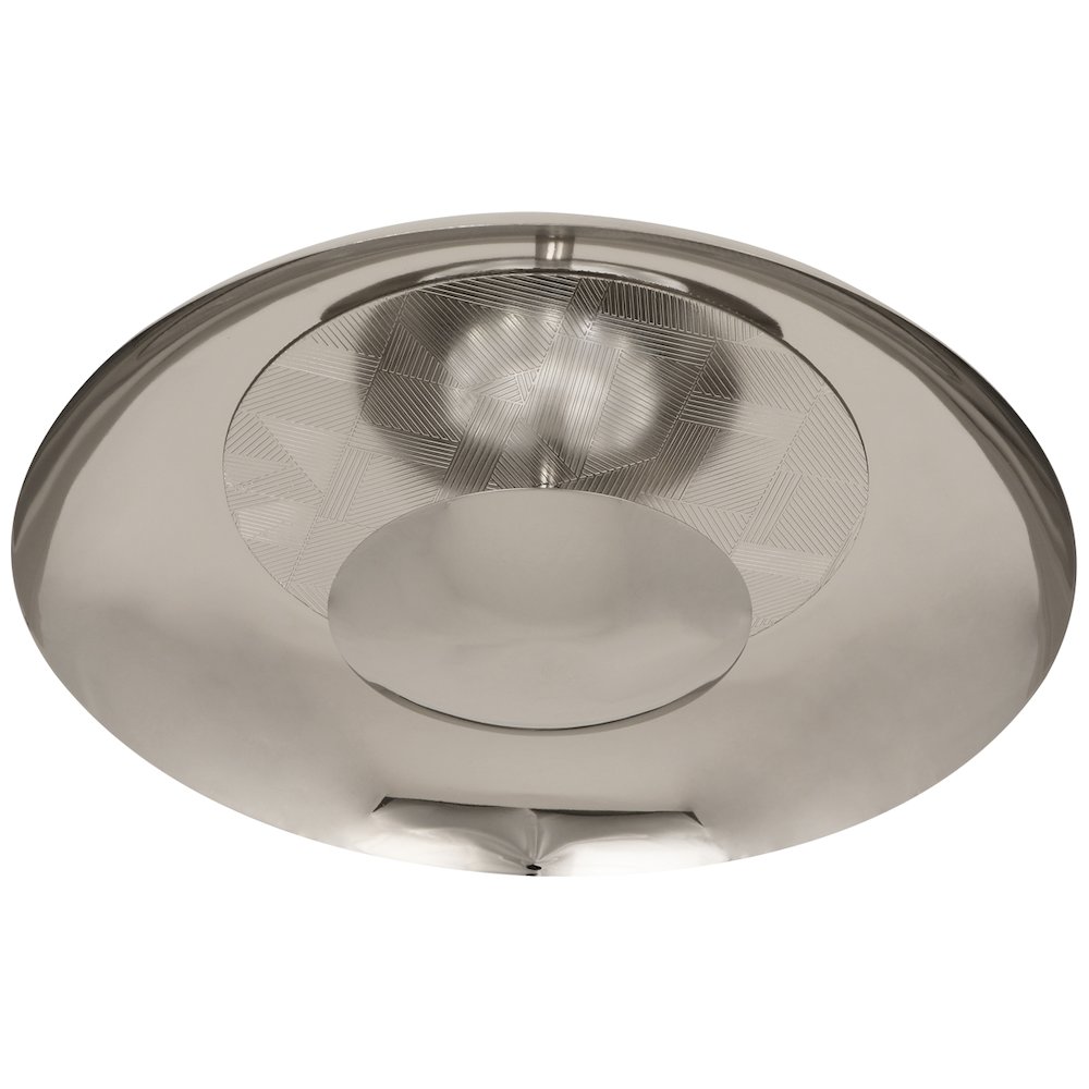 Michael Berman Brut Flushmount in Polished Nickel Color. Picture 1