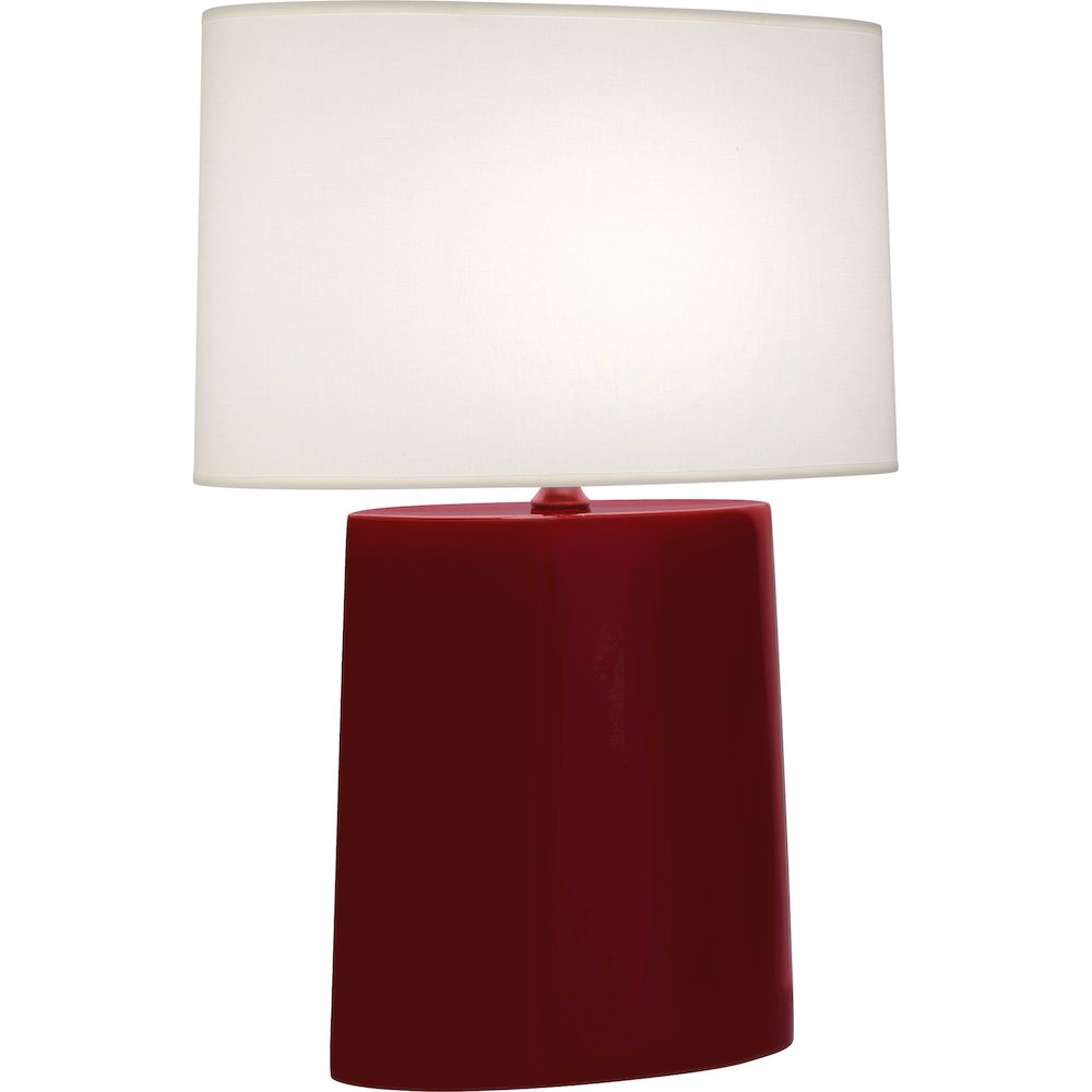 Sangria Victor Table Lamp in Sangria Glazed Ceramic Color. Picture 1