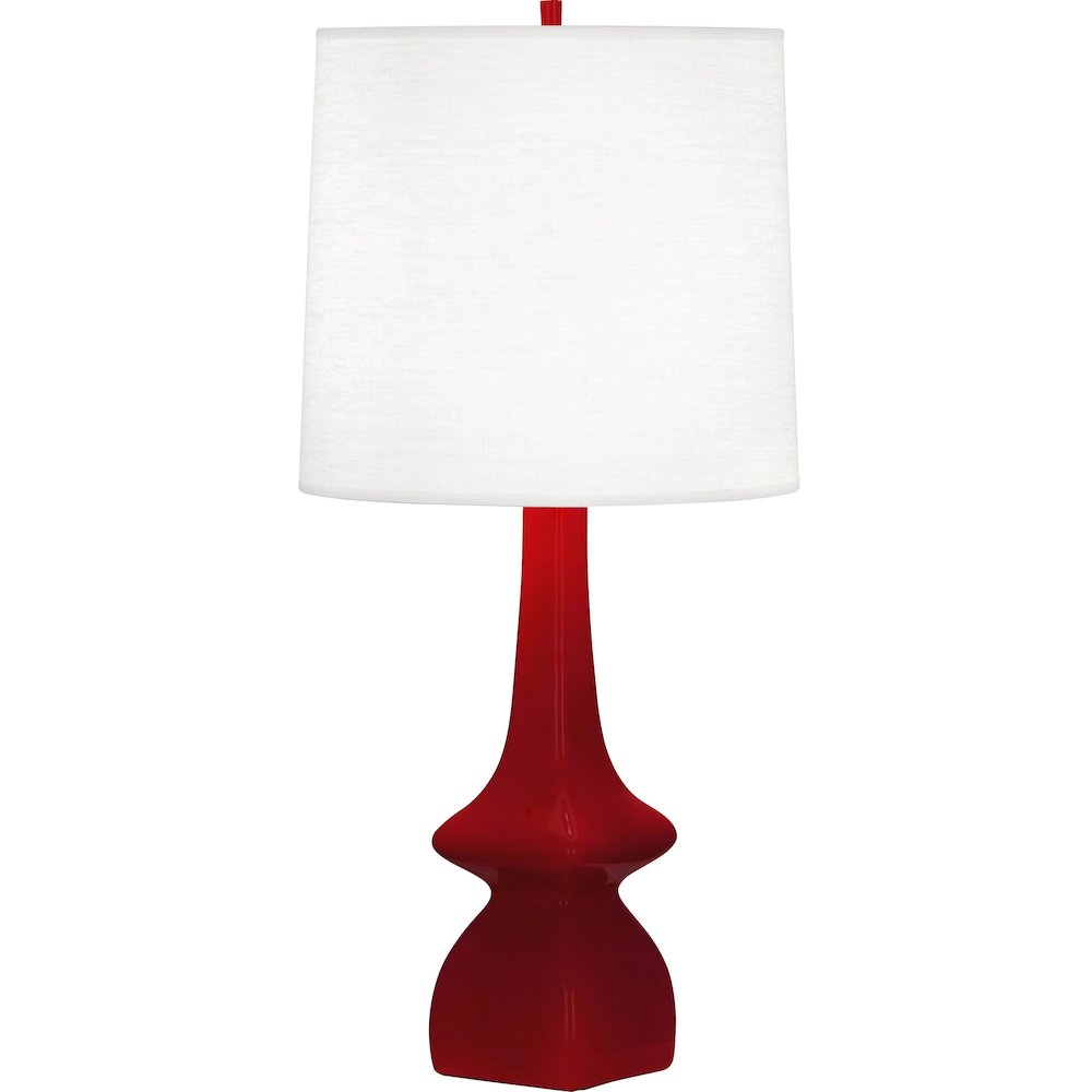 Sangria Jasmine Table Lamp in Sangria Glazed Ceramic Color. Picture 1