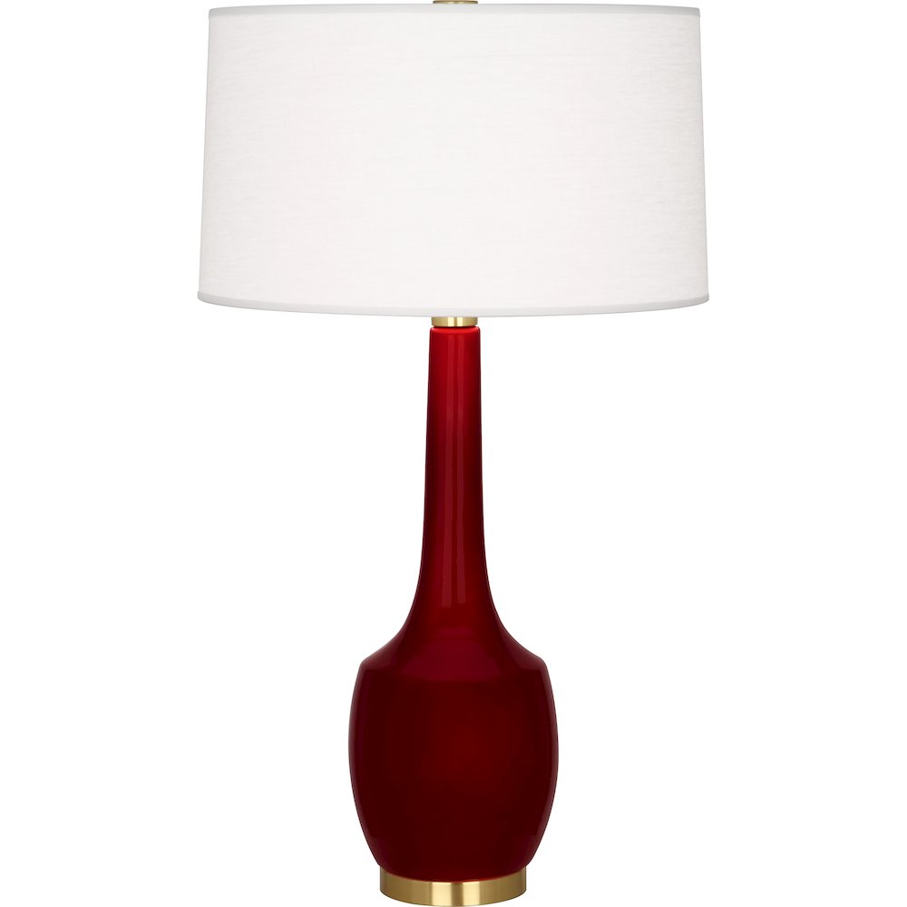 Sangria Delilah Table Lamp in Sangria Glazed Ceramic Color. Picture 1