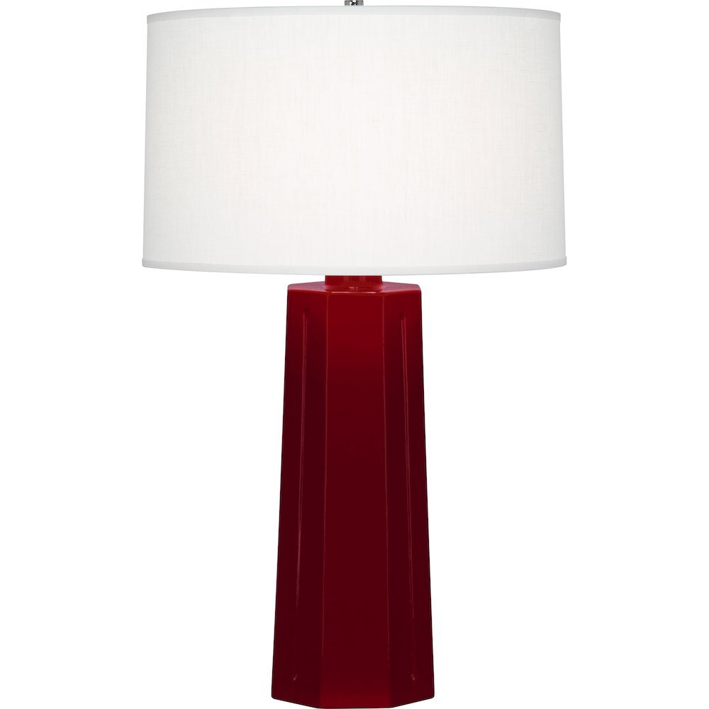 Sangria Mason Table Lamp in Sangria Glazed Ceramic Color. Picture 1
