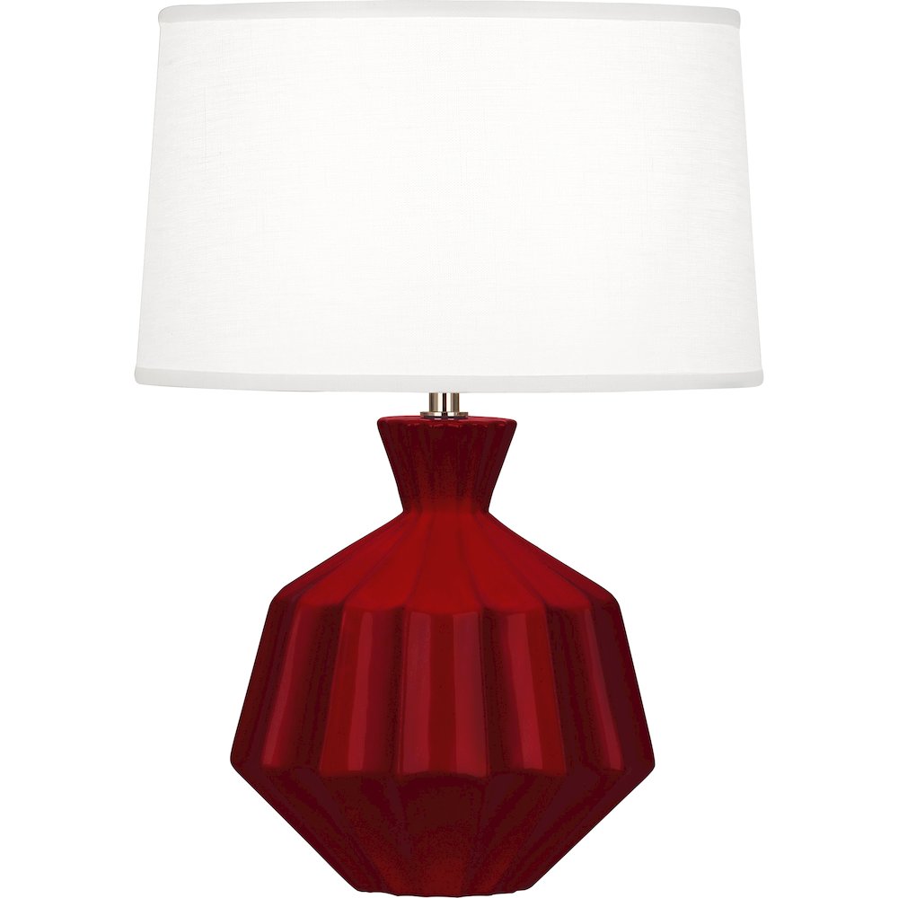 Sangria Orion Accent Lamp in Sangria Glazed Ceramic Color. Picture 1