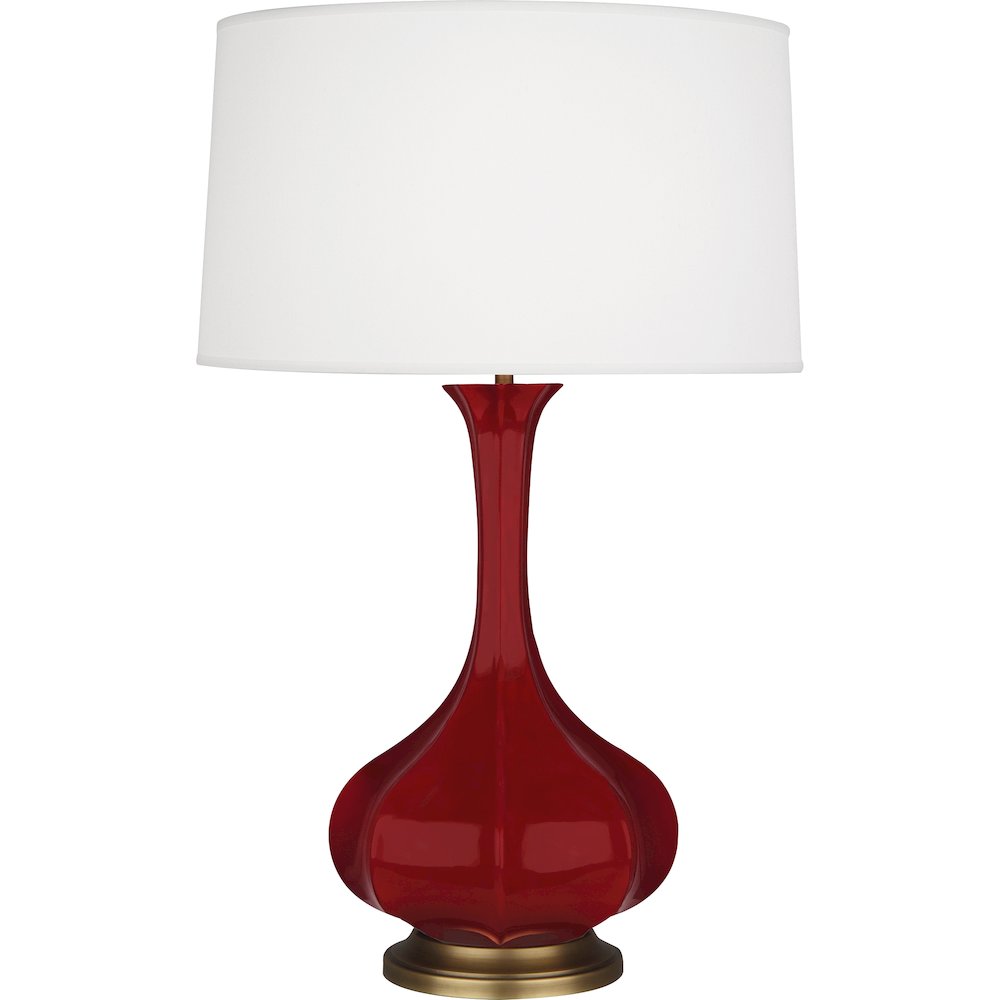 Sangria Pike Table Lamp in Sangria Glazed Ceramic Color. Picture 1