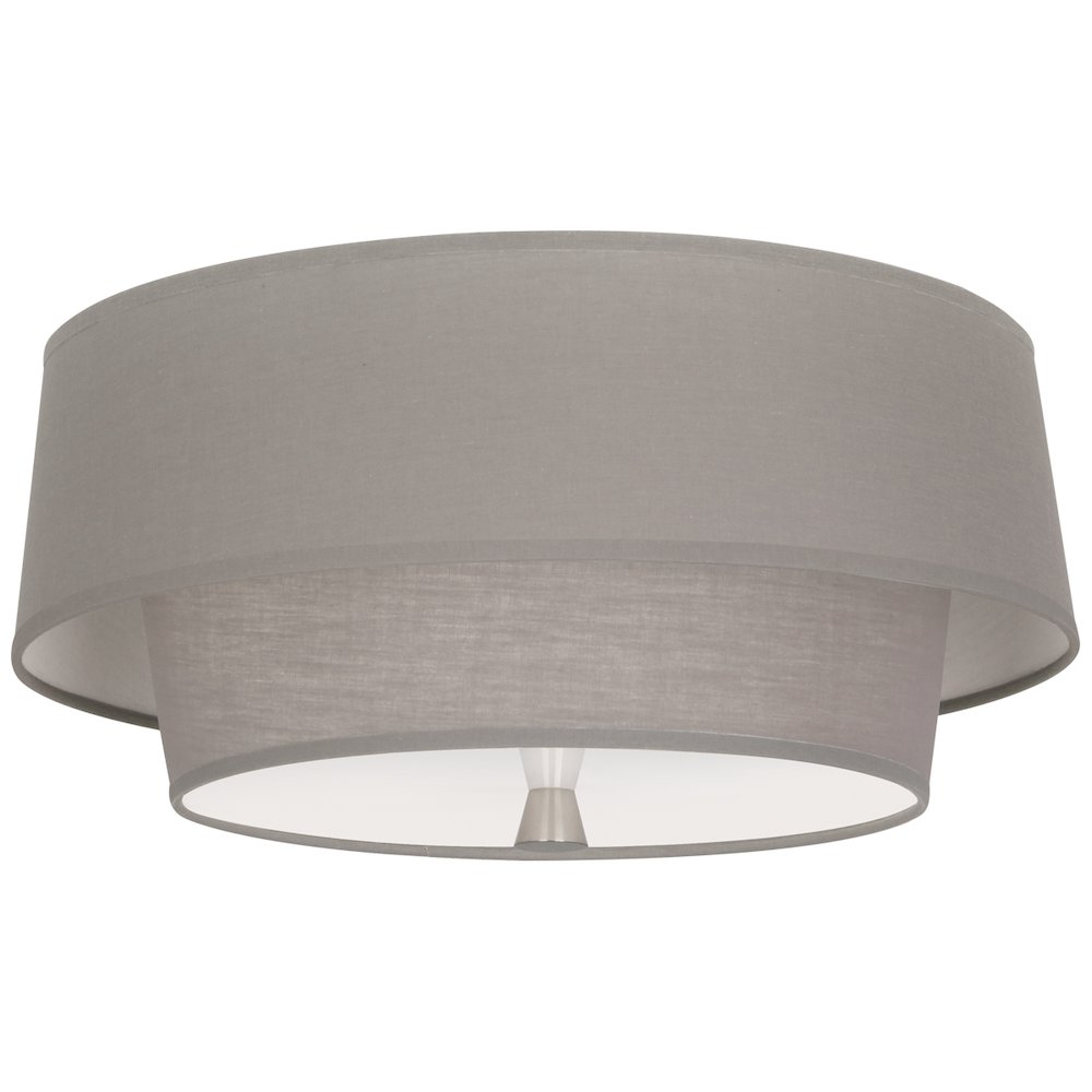 Decker Flushmount in Polished Nickel Color. Picture 1