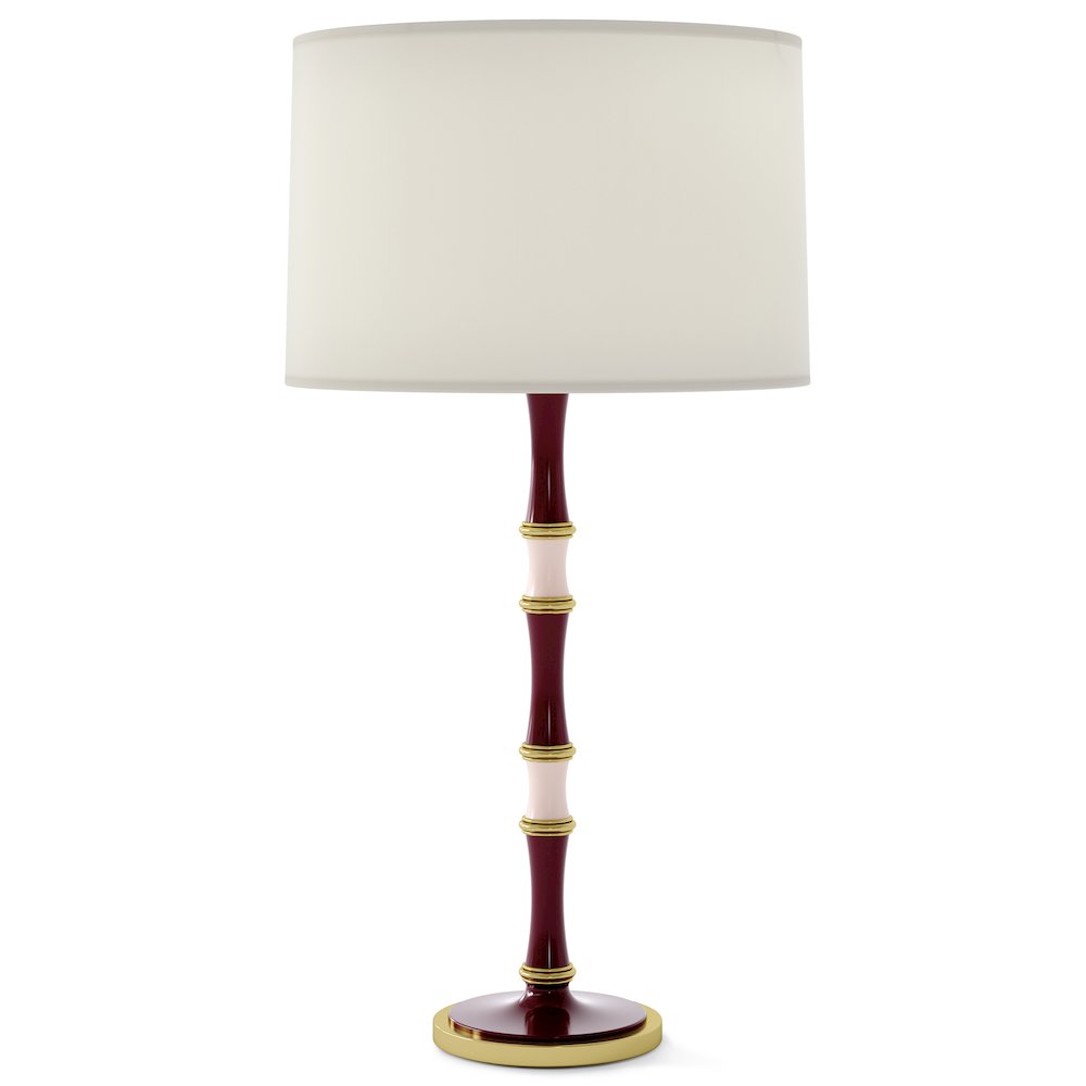 Kane Table Lamp in Sugar Plum And Rose Water Color. Picture 1