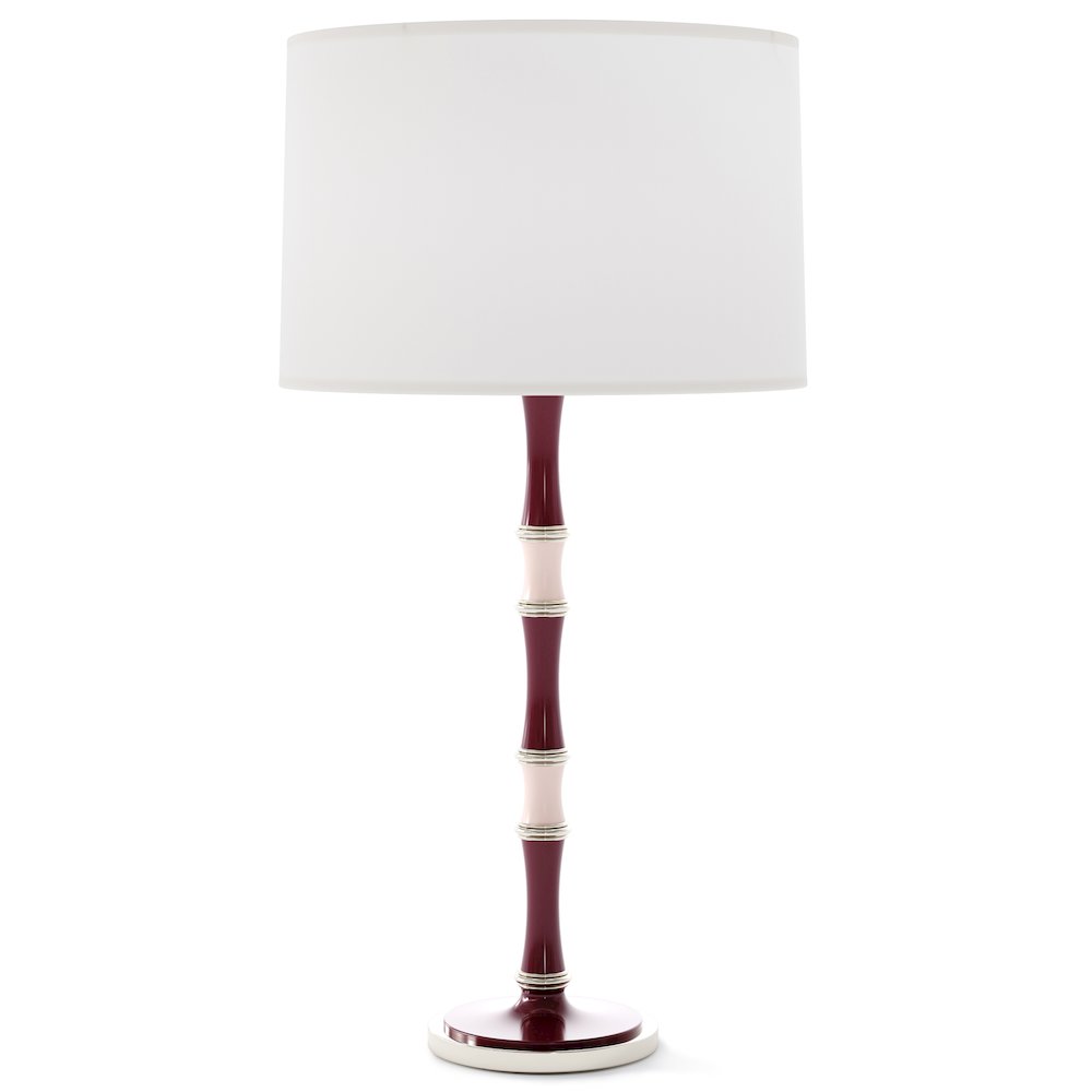 Kane Table Lamp in Sugar Plum And Rose Water Color. Picture 1