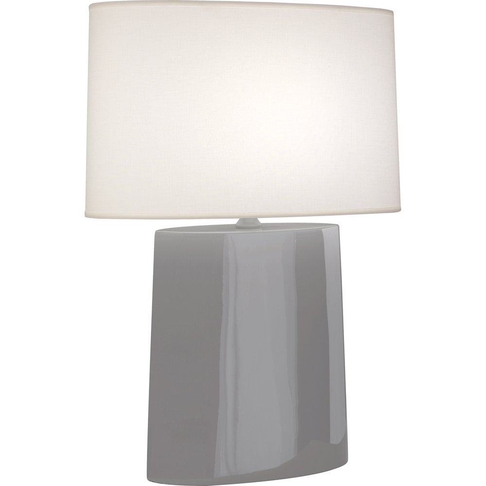 Smokey Taupe Victor Table Lamp in Smoky Taupe Glazed Ceramic Color. Picture 1