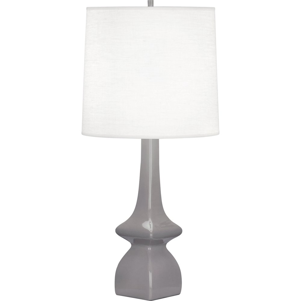 Smokey Taupe Jasmine Table Lamp in Smokey Taupe Glazed Ceramic Color. Picture 1