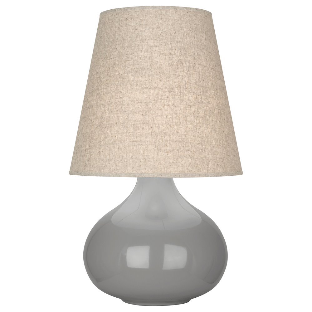 Smokey Taupe June Accent Lamp in Smoky Taupe Glazed Ceramic Color. Picture 1