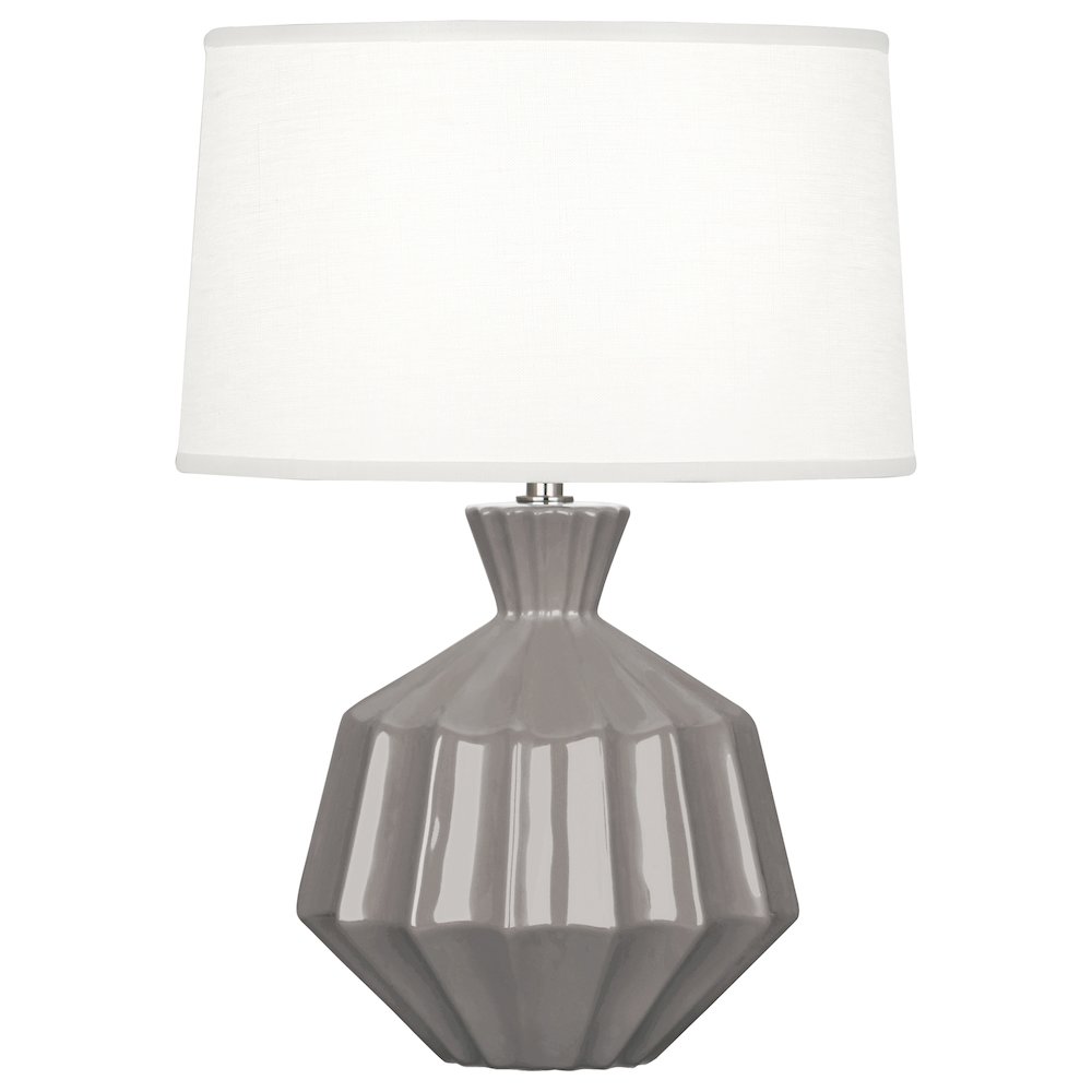 Smokey Taupe Orion Accent Lamp in Smoky Taupe Glazed Ceramic Color. Picture 1