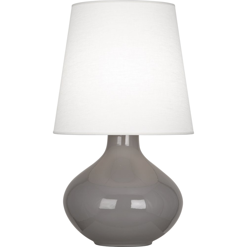 Smokey Taupe June Table Lamp in Smoky Taupe Glazed Ceramic Color. Picture 1