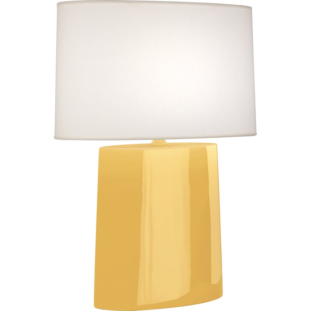 Sunset Victor Table Lamp in Sunset Yellow Glazed Ceramic Color. Picture 1
