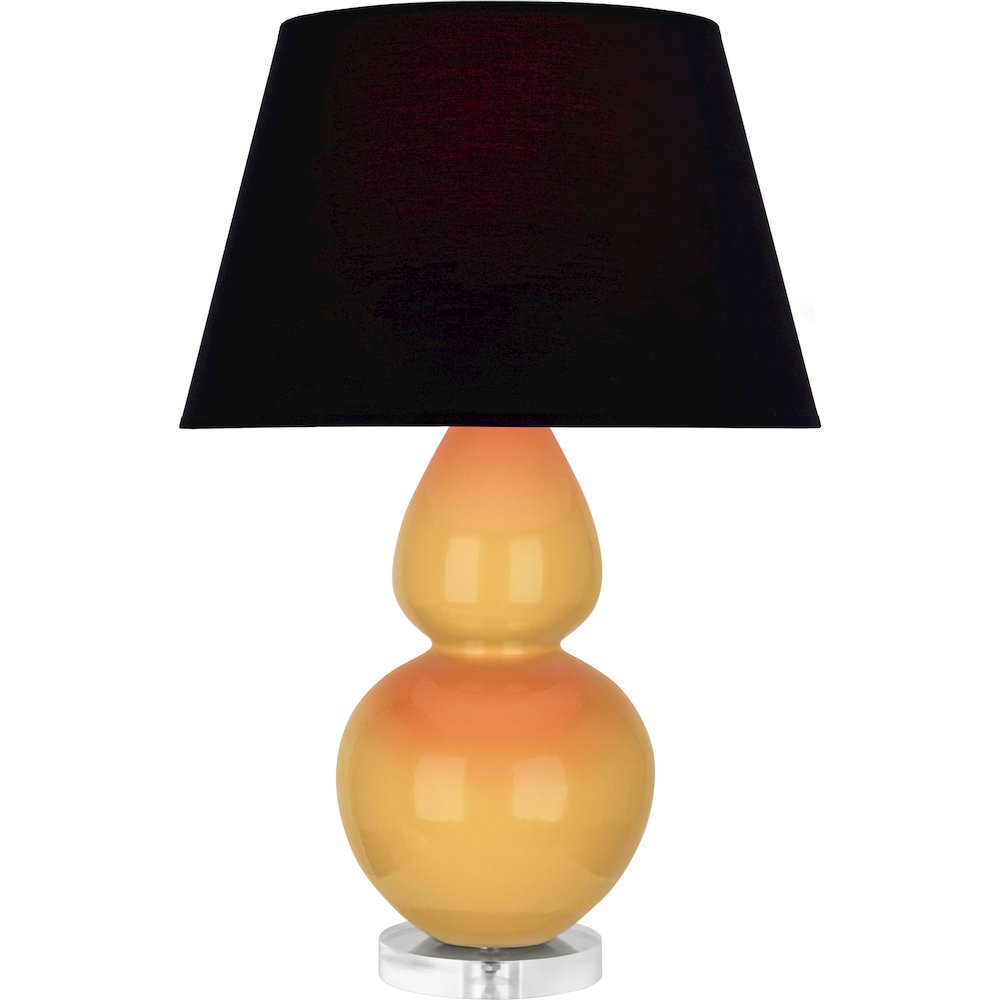 Sunset Double Gourd Table Lamp in Sunset Glazed Ceramic Color. Picture 1