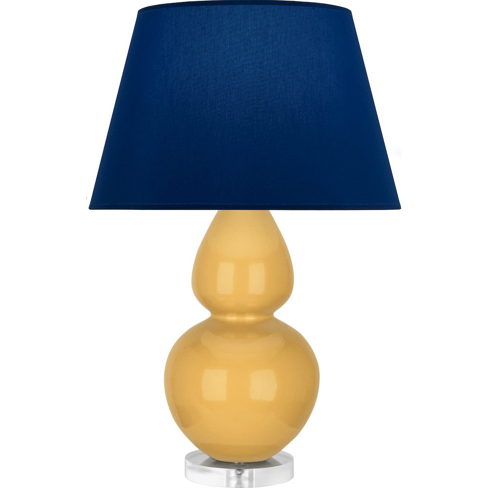 Sunset Double Gourd Table Lamp in Sunset Glazed Ceramic Color. Picture 1
