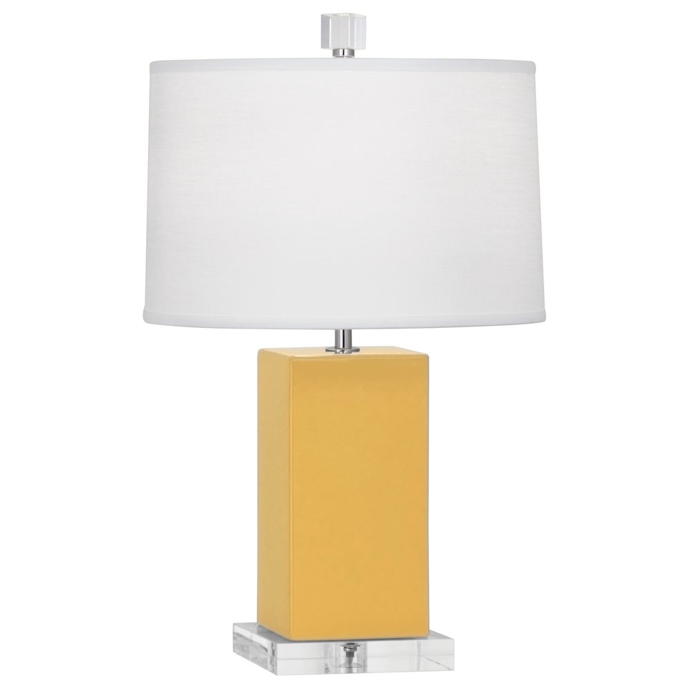 Sunset Harvey Accent Lamp in Sunset Yellow Glazed Ceramic Color. Picture 1