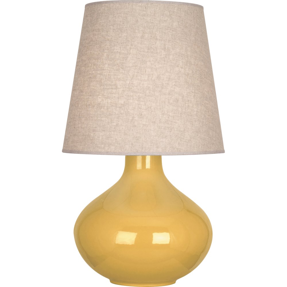 Sunset June Table Lamp in Sunset Yellow Glazed Ceramic Color. Picture 1