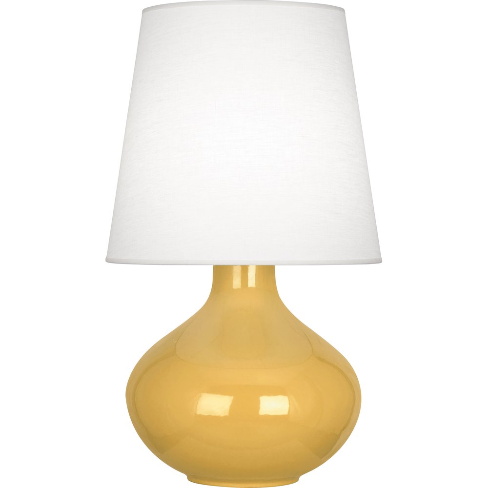 Sunset June Table Lamp in Sunset Yellow Glazed Ceramic Color. Picture 1