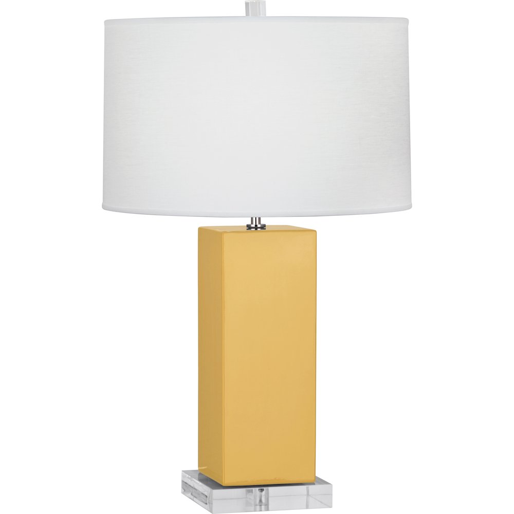 Sunset Harvey Table Lamp in Sunset Yellow Glazed Ceramic Color. Picture 1