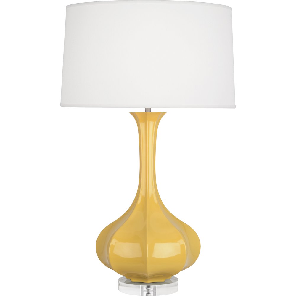 Sunset Pike Table Lamp in Sunset Yellow Glazed Ceramic Color. Picture 1