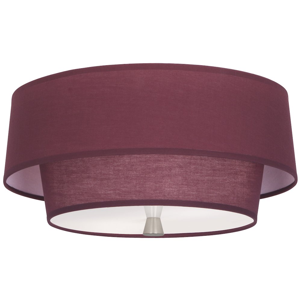 Decker Flushmount in Polished Nickel Color. Picture 1