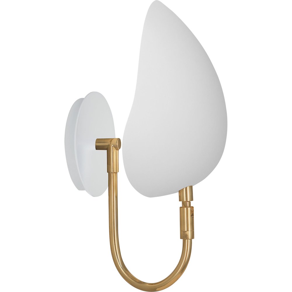 Rico Espinet Racer Wall Sconce in Modern Brass Color. Picture 1