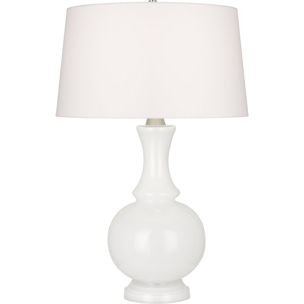 Glass Harriet Table Lamp in White Glass Color. Picture 1