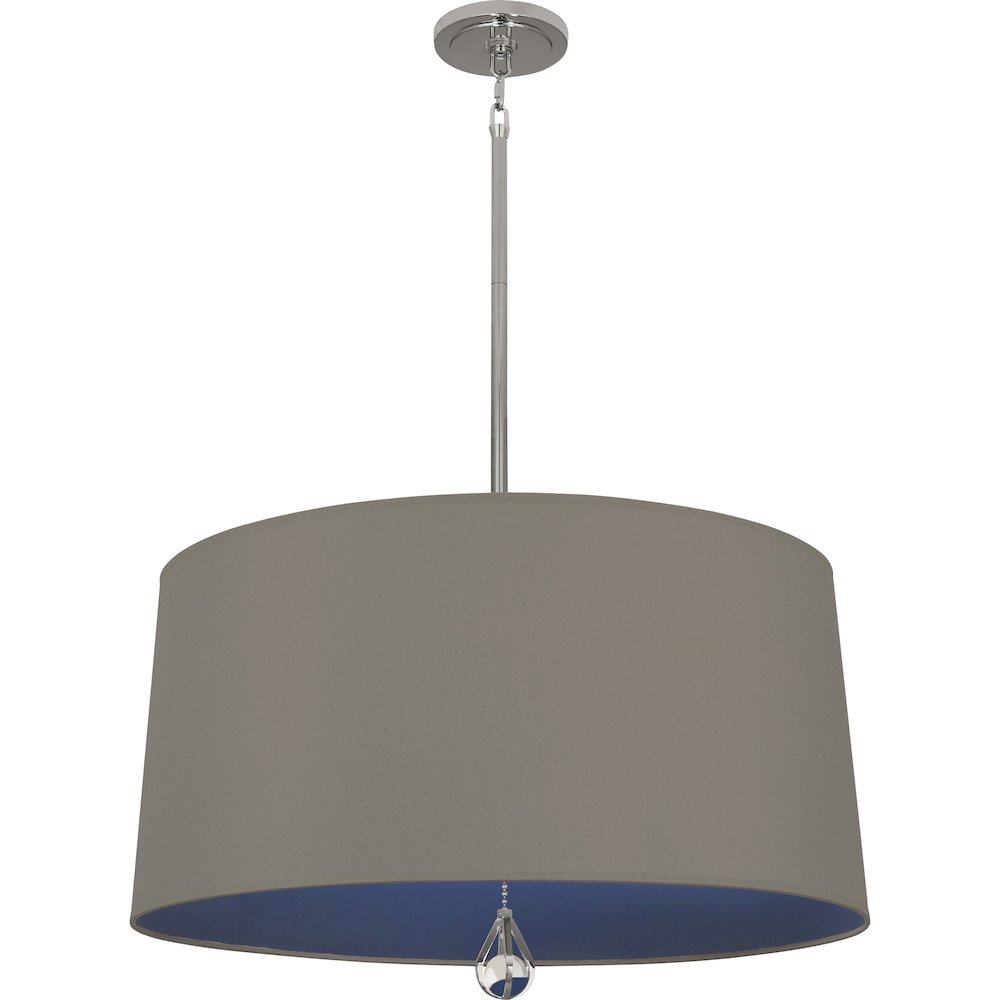 Williamsburg Custis Pendant in Polished Nickel Color. Picture 1
