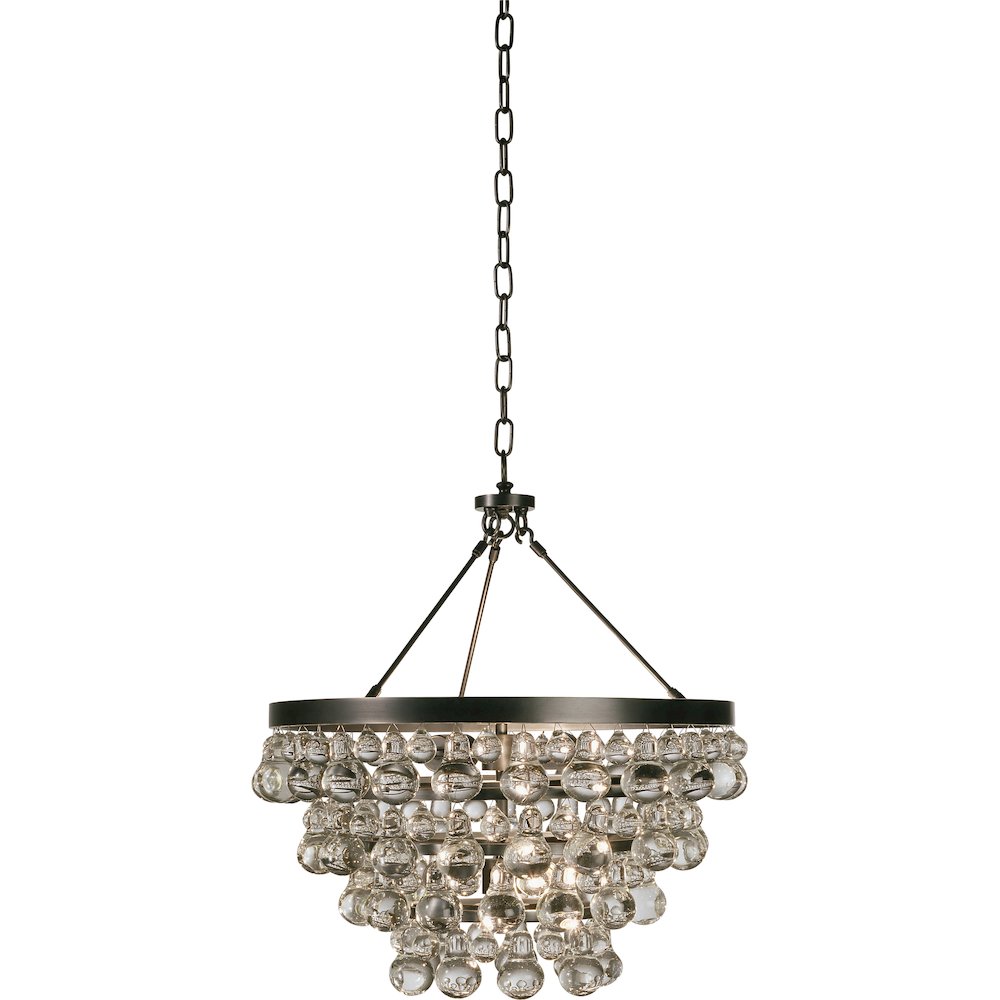 Bling Chandelier in Deep Patina Bronze Color. Picture 1