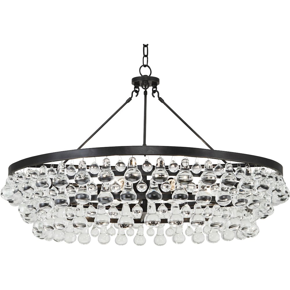 Bling Chandelier in Deep Patina Bronze Color. Picture 1
