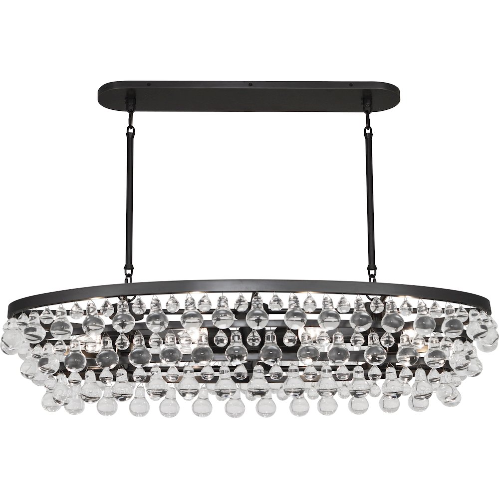 Bling Chandelier in Deep Patina Bronze Color. Picture 1