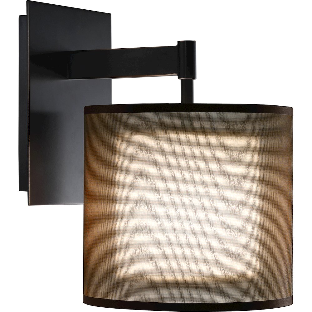 Saturnia Wall Sconce in Deep Patina Bronze Color. Picture 1