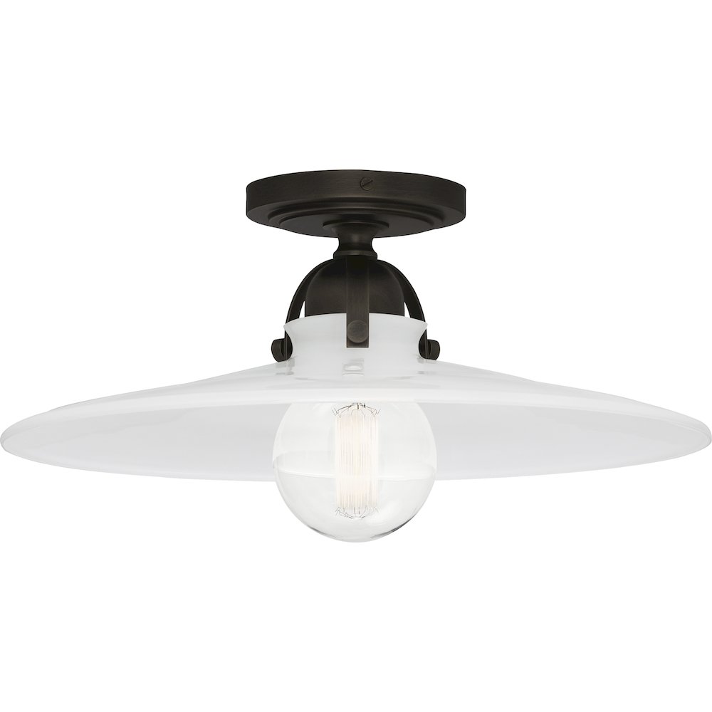 Rico Espinet Arial Flushmount in Deep Patina Bronze Color. Picture 1